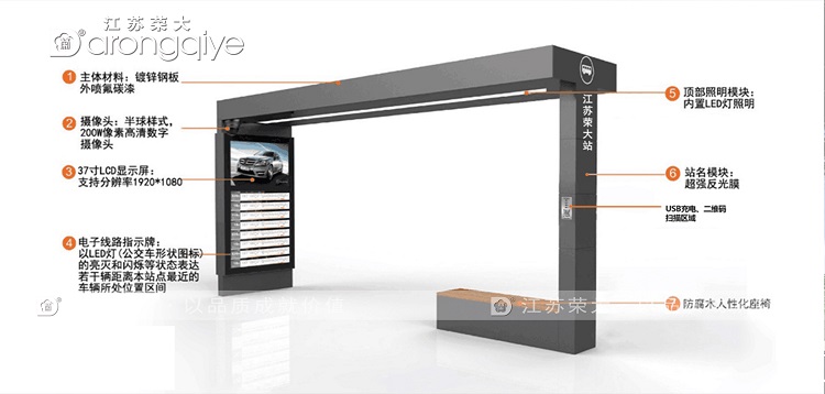 鍍鋅公交候車(chē)亭